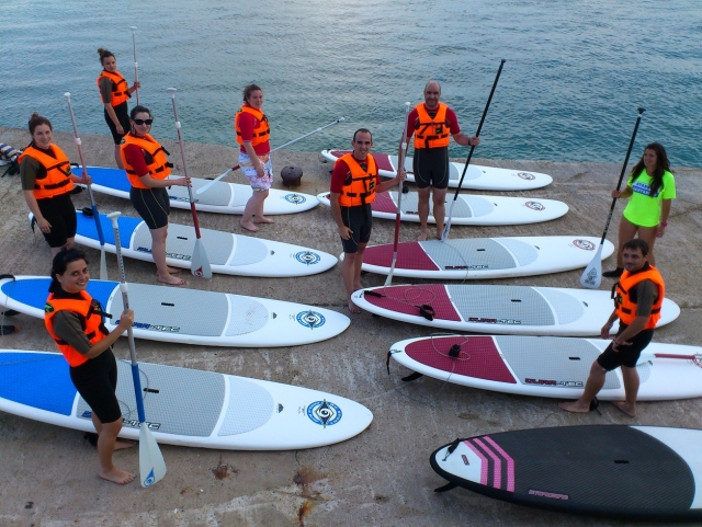  With the sup boards on the dock 